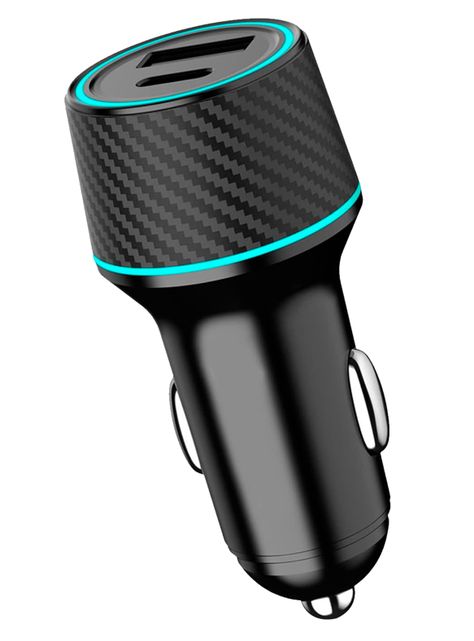 Cargador De Auto USB C 52.5W Protección Carga Rapida-0