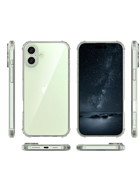 Carcasa Antigolpes Transparente Para iPhone 16-3