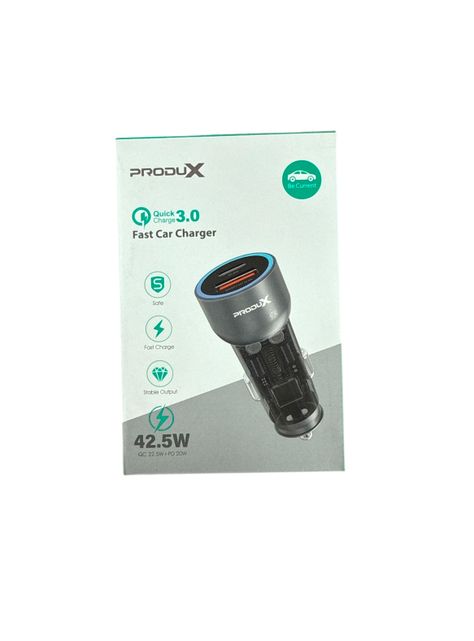 Cargador De Auto USB C y USB Protección Carga Rapida 3.0-5