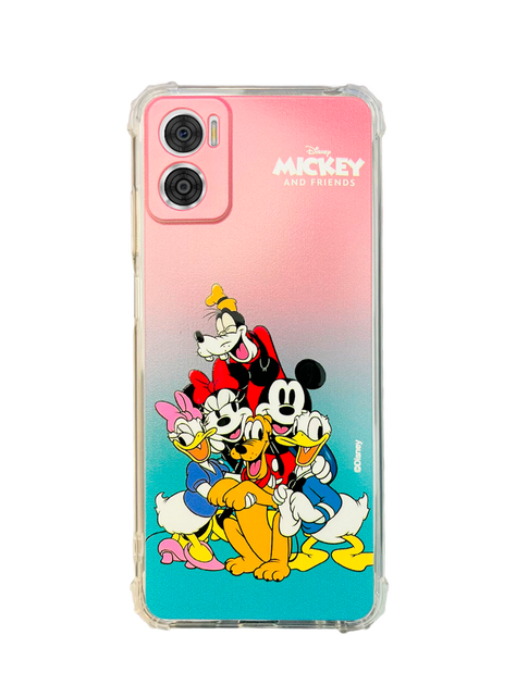 Carcasa Para Motorola E13 Mickey Y Minnie Disney Degradado-0
