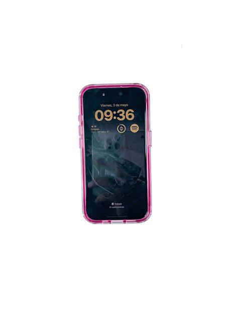 Carcasa Para iPhone 15 Antigolpes Space Rosado-3