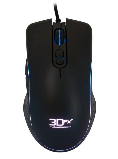 Mouse Gamer 3DFX Acid Rain 4800 DPI 08792 Negro-0