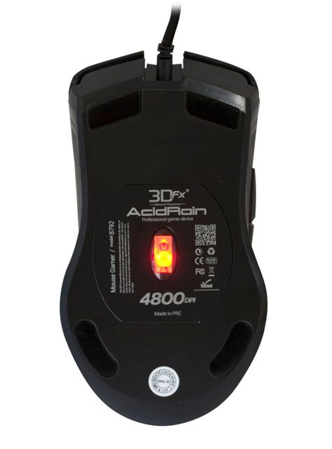 Mouse Gamer 3DFX Acid Rain 4800 DPI 08792 Negro-1