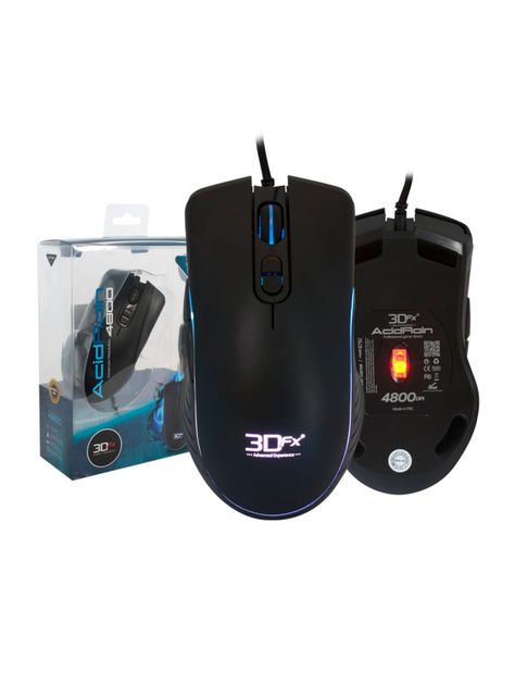 Mouse Gamer 3DFX Acid Rain 4800 DPI 08792 Negro-3