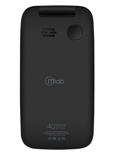 Telefono Celular Adulto Mayor 4G Tipo Almeja Microlab Negro-2