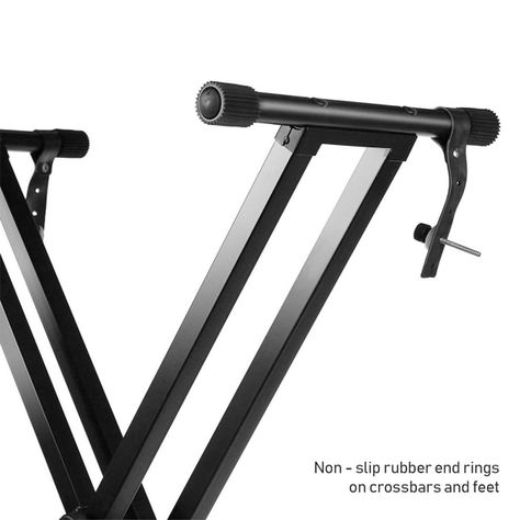 Atril Stand Para Teclados Musicales Doble Sonnet 8434 Negro-3
