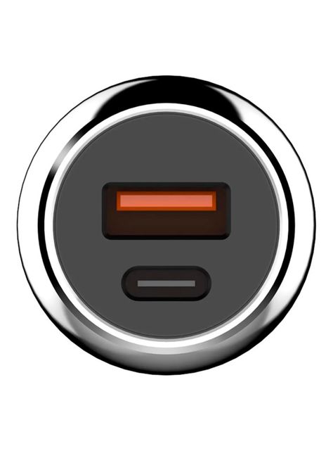 Cargador De Auto USB C De 52.5W Protección Carga Rapida Gris-3