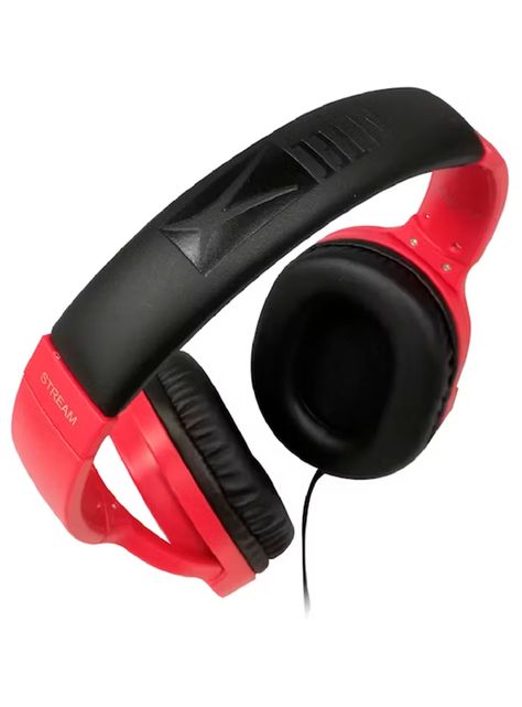 Audifonos Alambrico Con Microfono Altec Rojo-1