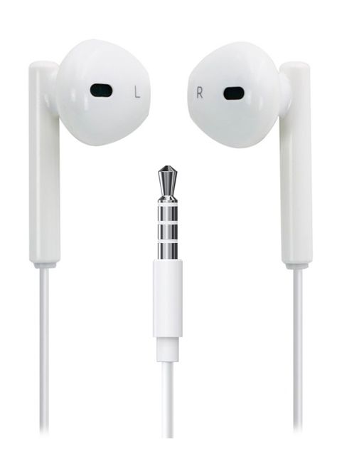 Audifonos Manos Libres Conexión 3.5mm Control Volumen Blanco-1