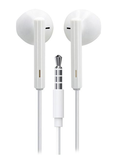 Audifonos Manos Libres Conexión 3.5mm Control Volumen Blanco-2