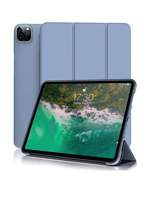 Fundas Smart Cover Para iPad Air 13 M2 2024 GrisAzul Sin Ran-0