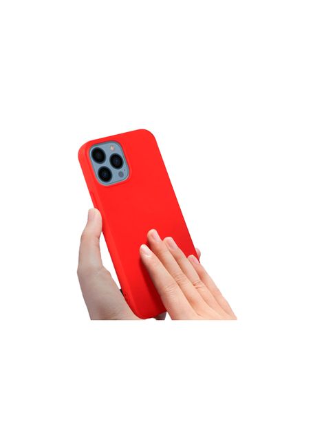 Carcasa Para iPhone 15 Pro Goma Rojo-0
