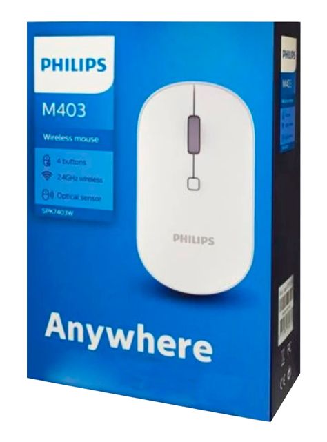 Mouse Philips Inalámbrico Receptor Usb  M403-3