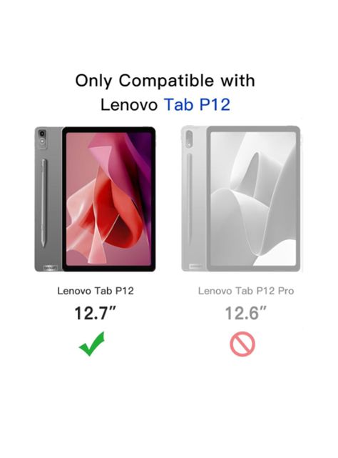 Carcasa Funda Giratoria Para Lenovo Tab P12 12.7 Negro-5
