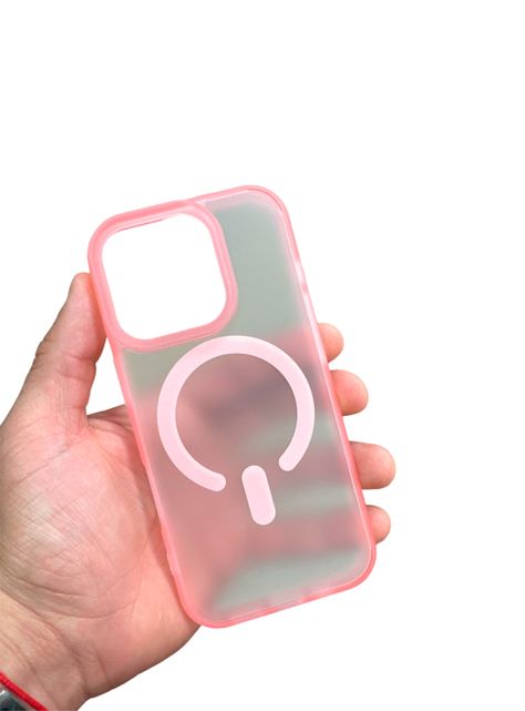 Carcasa Para iPhone 16 Pro Matte Magsafe Rosado-1