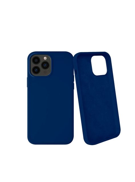 Carcasa Para iPhone 15 Pro Goma Azul-0