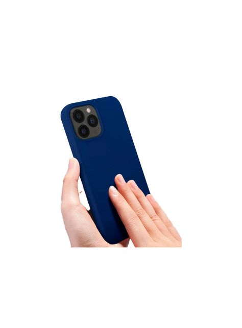 Carcasa Para iPhone 15 Pro Goma Azul-2