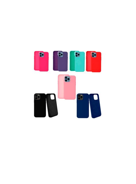 Carcasa Para iPhone 15 Pro Goma Azul-3