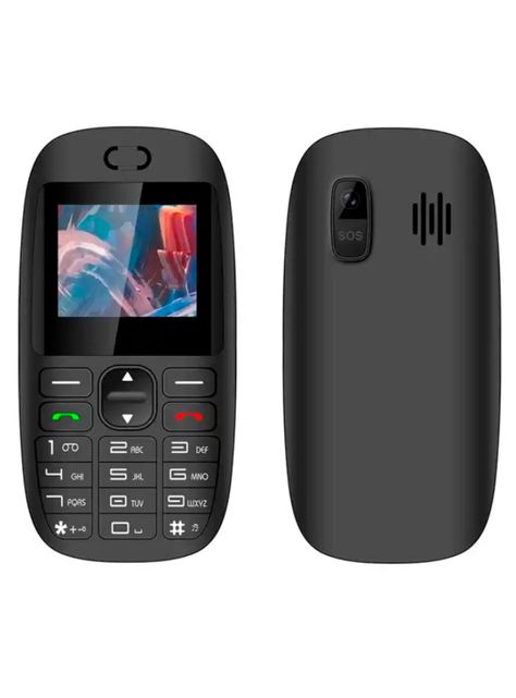 Telefono Celular Adulto Mayor 4G 1.77" Color Tecnolab Negro-1