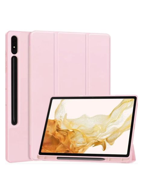 Funda Smart Cover Para Samsung Tab S8 Ultra 14.6 Rosado-0