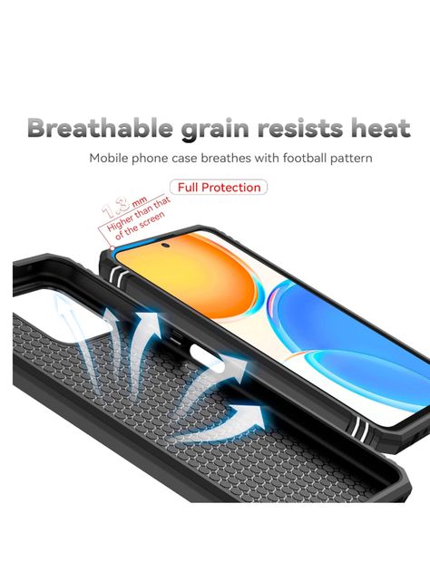 Carcasa Para Honor X8A 5g Tipo Armor Rojo-3