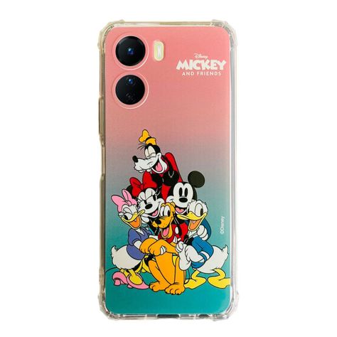 Carcasa Para Vivo Y16 4G Mickey Y Minnie Disney Celeste-0