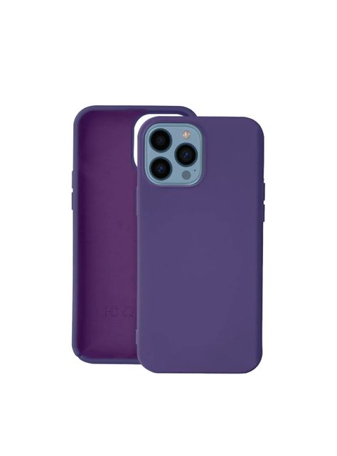 Carcasa Para iPhone 15 Goma Lila-0