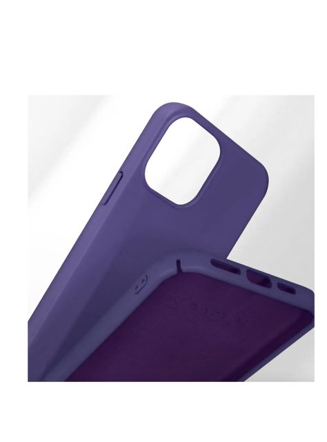 Carcasa Para iPhone 15 Goma Lila-1