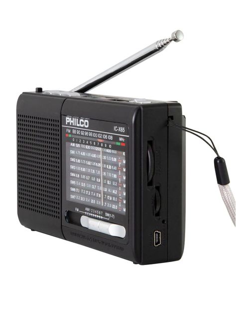 Radio Portatil AM/FM Philco IC-X65 Bluetooth Linterna Negro-2