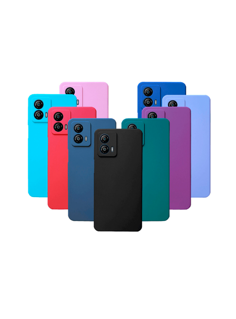 Carcasa  funda Para Motorola G53 Goma  Fucsia-1