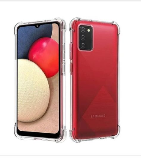 Carcasa Para Samsung A02s Transparente Reforzado-0