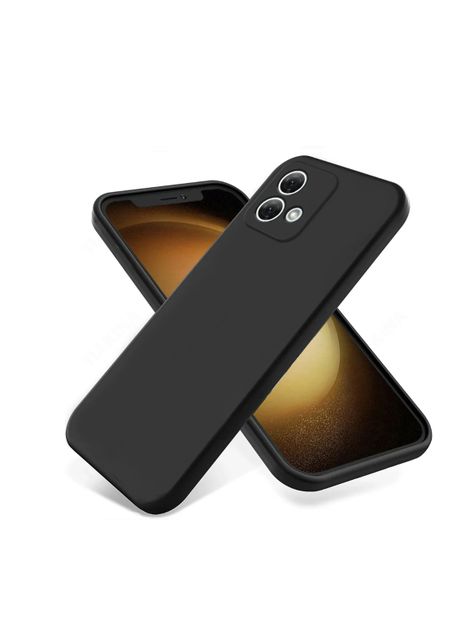 Carcasa Funda Para Motorola G84 Goma Negro-0