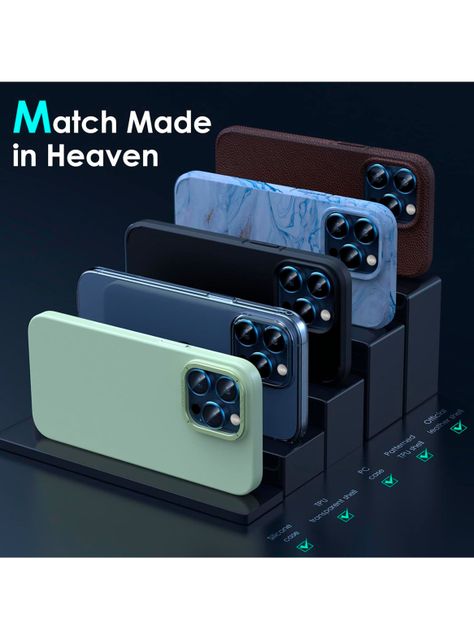 Protector Lente Camara Para iPhone 15 Pro/Pro Max Metal Azul-2