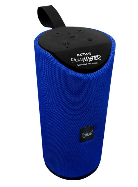 Parlante Bluetooth Portatil Flow Master TWS Mlab Azul-1