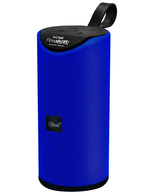 Parlante Bluetooth Portatil Flow Master TWS Mlab Azul-2