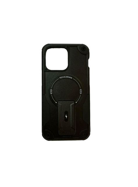 Carcasa Tipo Armor Magsafe Para iPhone 15 Negro-0