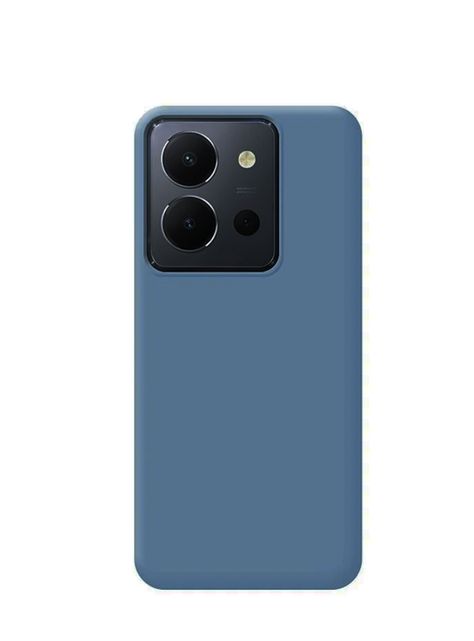 Carcasa Para Vivo Y27 5G Goma Azul Oscuro-0