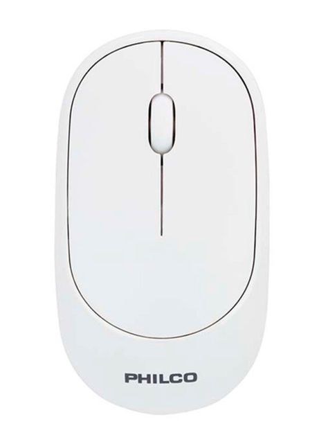 Mouse Philco Inalámbrico Receptor USB Blanco-0