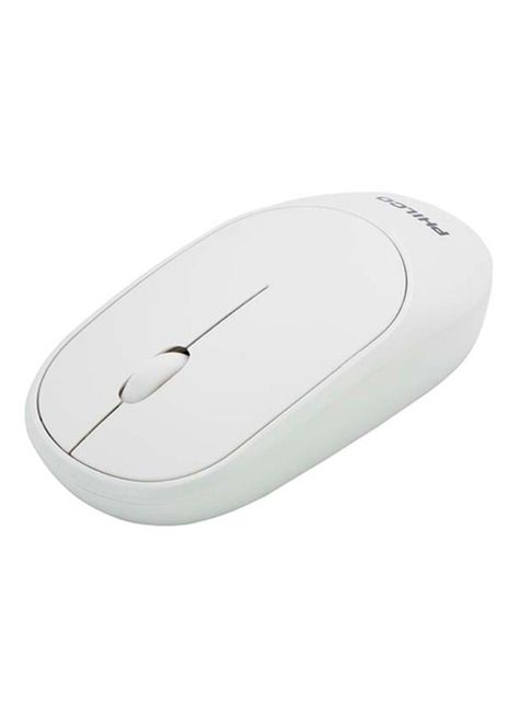 Mouse Philco Inalámbrico Receptor USB Blanco-1