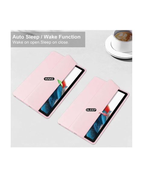 Funda Para Samsung Tab A9+ Plus 11pul Clear Rosado-1