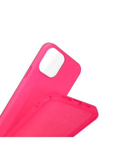 Carcasa Para iPhone 15 Pro Goma Fucsia-0
