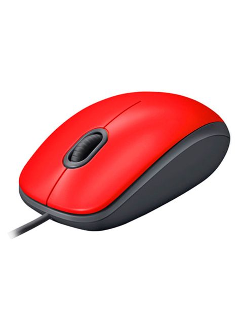 Mouse Logitech M110 silencioso Optico USB Alambrico Rojo-1