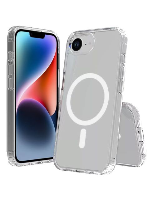 Carcasa Transparente Magsafe Para iPhone 16e-0