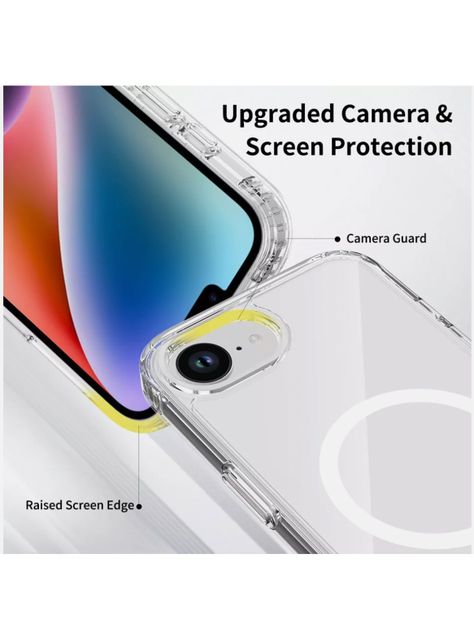 Carcasa Transparente Magsafe Para iPhone 16e-2