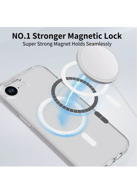 Carcasa Transparente Magsafe Para iPhone 16e-3