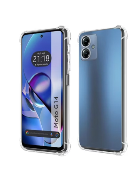 Carcasa Transparente Reforzados Para Motorola G14-0