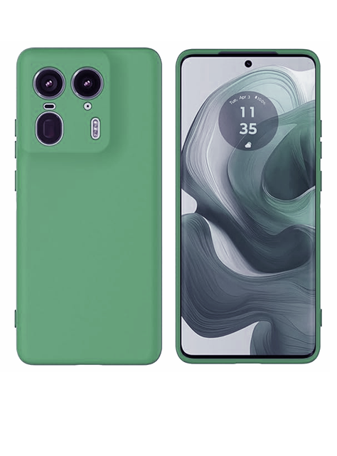 Carcasa Funda Para Motorola Edge 50 Ultra Goma Verde-0