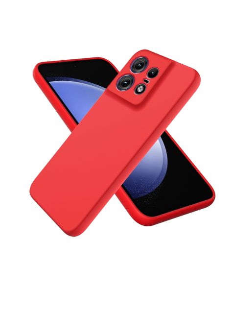 Carcasa Funda Para Motorola Edge 50 Pro  Goma Rojo-0