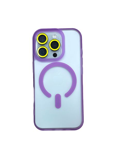 Carcasa Para iPhone 16 Pro Matte Magsafe Lila-0