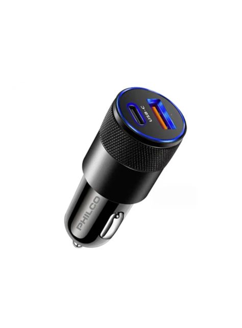 Cargador De Auto Doble USB Y Typo C Carga Rapida 20W-2